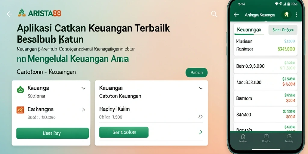 Antarmuka ARISTA88 yang intuitif untuk Catatan Keuangan.