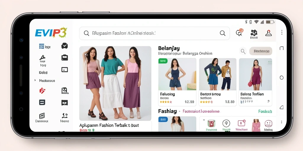 Tampilan antarmuka pengguna EVIP3 yang menarik dan fungsional.