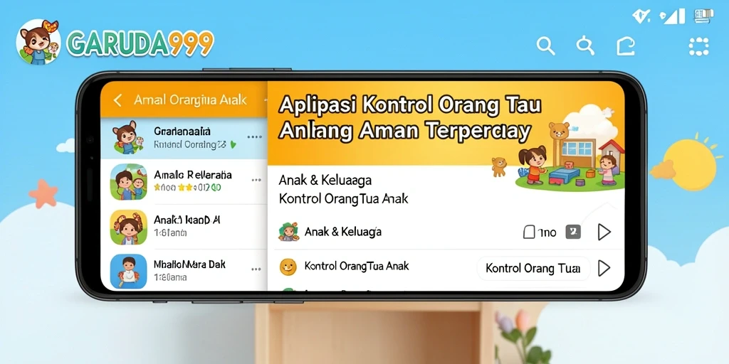 Antarmuka sederhana dan fitur lengkap dari GARUDA999 untuk kontrol orang tua.